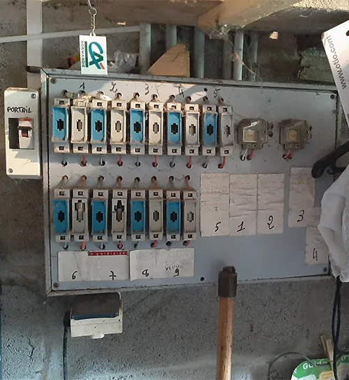 Avant tableau électrique